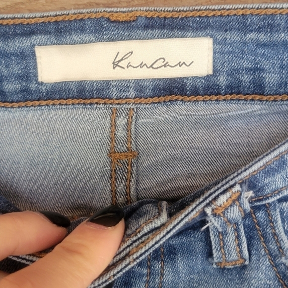 Kancan Medium Wash Jeans with Distressed Look Size 25 - Picture 4 of 5